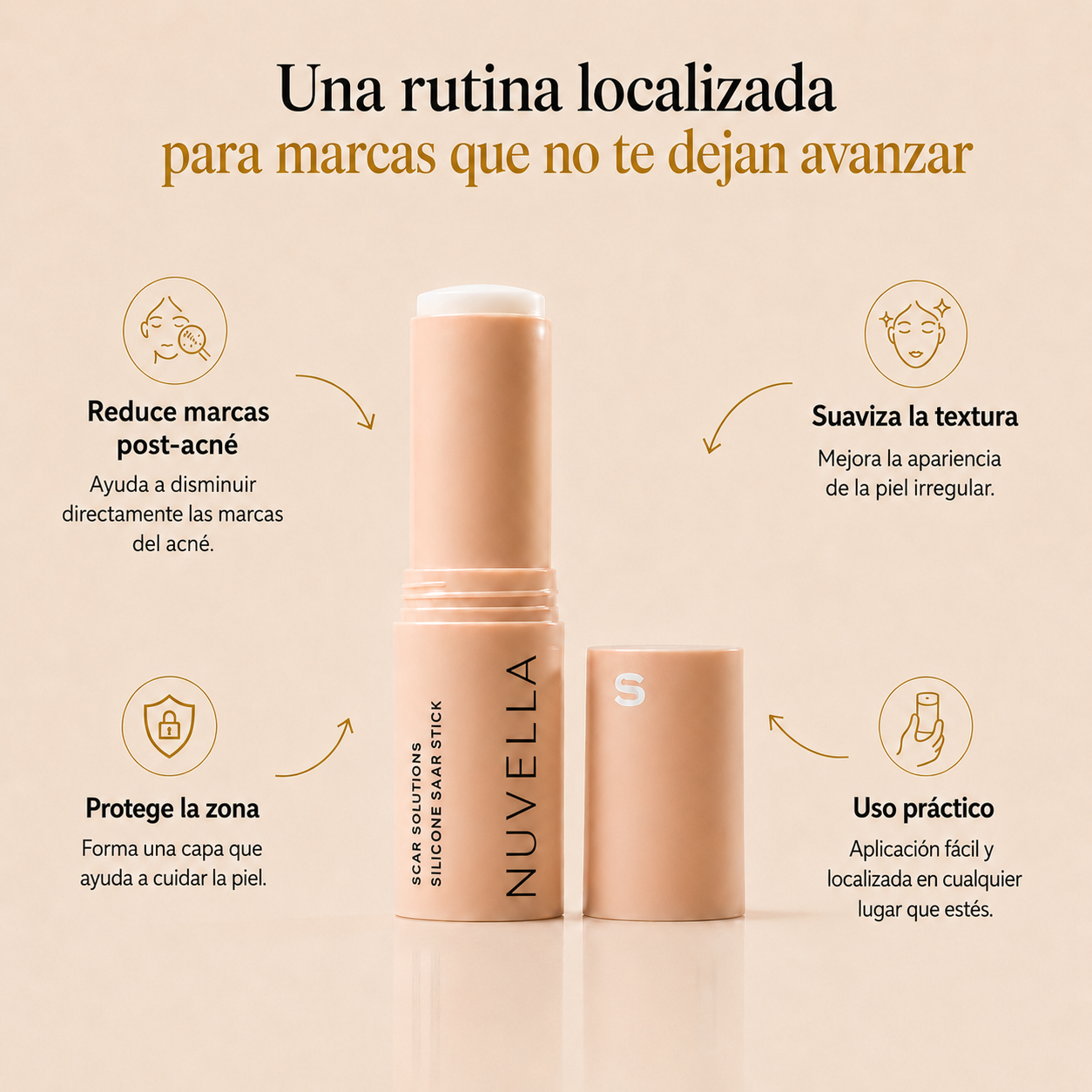 Reparador clínico de manchas y cicatrices – Silicona Médica Avanzada