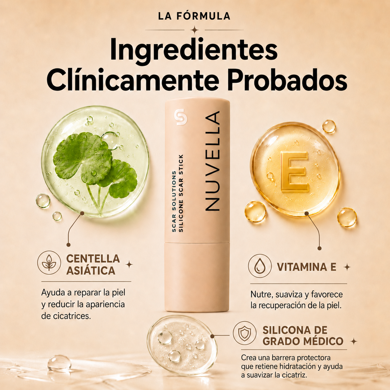 Reparador clínico de manchas y cicatrices – Silicona Médica Avanzada